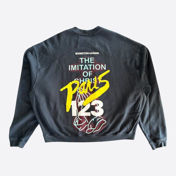 Rivington Roi Rebis Dark Grey & White CVA Imitation Of Paris Sweater - Picture 2 of 6